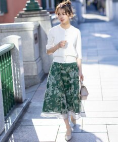 ANY SIS S 【接触冷感・UVカット・洗える】ハーフスリーブ カーディガン