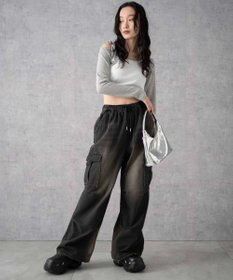 WEGO デニムパラシュートカーゴパンツ