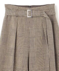 uncrave グレンチェック ワイドパンツ