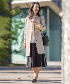 J.PRESS LADIES L 【洗える】RAYON STRETCH PLAIN Vネック カーディガン