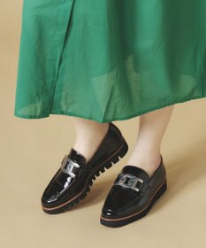 Dominic3 スニーカーソール チェーンモチーフローファー