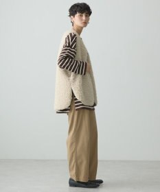 AMERICAN HOLIC 丈違いシープライクフェイクファーベスト