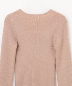 GRACE CONTINENTAL スクエアネックリブトップ