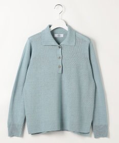 J.PRESS LADIES リネンコットンコード ポロ ニット