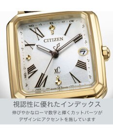 CITIZEN 【替えバンド付き2way】電池交換不要の電波時計 hikari collection Square 2way Model ES9502-12A