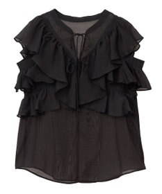 earth music&ecology ２ＷＡＹフリルブラウス