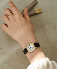 CITIZEN 【替えバンド付き2way】電池交換不要の電波時計 hikari collection Square 2way Model ES9502-12A