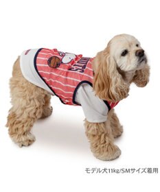 PET PARADISE スヌーピー ビブスＴシャツ 《ホワイト》 中型犬