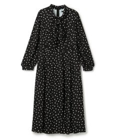 TOCCA 【八木アリサさん着用】【消臭】PROMISE RIBBON ROSETTE ドット柄ドレス