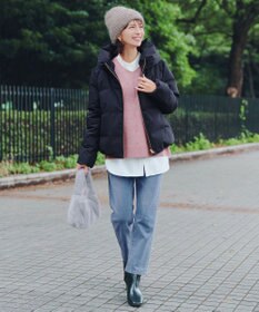 Tiaclasse 【安田美沙子さん着用・洗える】メランジVネックニットプルオーバー