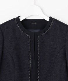 ANY SIS リップルボーダーストレッチ ジャケット