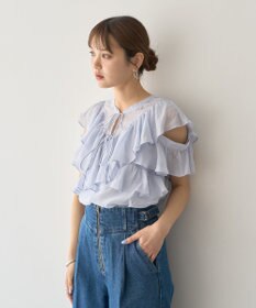 earth music&ecology ２ＷＡＹフリルブラウス