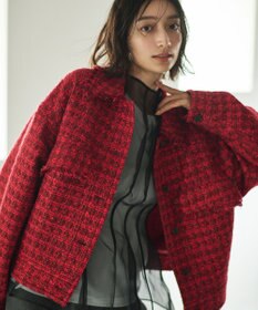 #Newans ツイードブルゾン