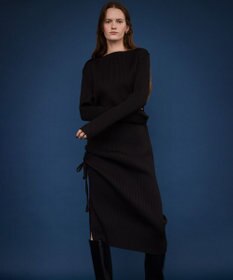 NAVE 【ReNAVE・洗える】スポンディッシュワイドリブワンピース