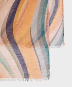 Paul Smith リネンブレンド Swirl スカーフ