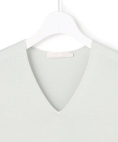 ICB L 【先行予約・WEB限定カラーあり】 シンセティックハイゲージ 半袖Vネックニット