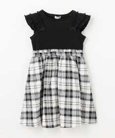 ANY KIDS ドッキング チェック柄 ワンピース