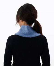 AURORA 【 LANVIN en Bleu （ランバン オン ブルー）】モコモコ差込みマフラー(WASH)