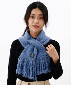 AURORA 【 LANVIN en Bleu （ランバン オン ブルー）】モコモコ差込みマフラー(WASH)