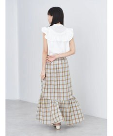 earth music&ecology デコルテレースフリルブラウス