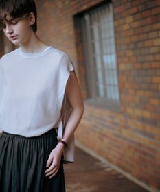 J.PRESS LADIES 【WEB限定カラーあり・洗える】FINE SLEEVELESS ニット タンクトップ