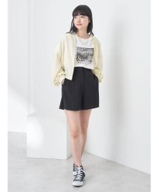 earth music&ecology シアーフードブルゾン