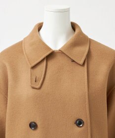 23区 S 【エステータ】ウールリバー ケープ付き コート