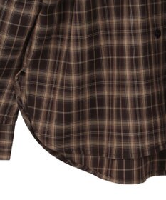 earth music&ecology SET2点チェック柄シャーリングビスチェ＋シャツ