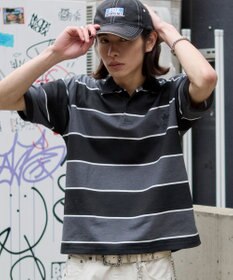 WEGO 【ユニセックス着用ITEM】ワンポイントボーダーポロ（SS）