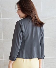 Tiaclasse 【洗える】ノーカラーポンチジャケット