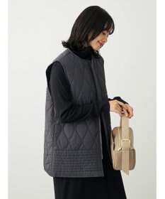 Green Parks ヒョウタンキルトミドル丈ベスト