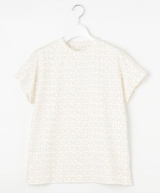 23区GOLF 【WOMEN】【23Fondation/WEB&一部店舗限定】ロゴ総柄 モックネックシャツ