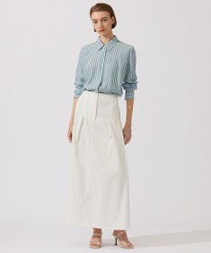 ICB L 【洗える】PlaX コットンソフトデニムスカート