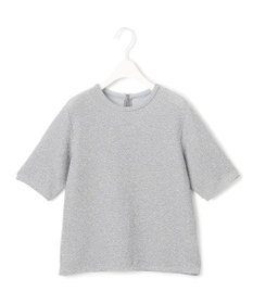 ICB L 【洗える】シャイニーラメジャガード カットソー