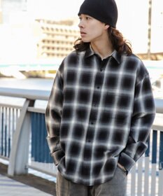 WEGO オンブレチェックシャツ