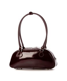 UNBILLION カシュカシュ cachecache / 横長エナメルボストン