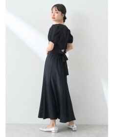 earth music&ecology ＳＥＴ２点バックリボンブラウス＋フレアスカート