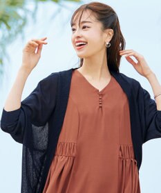 Tiaclasse 捻じりフープパール付きピアス