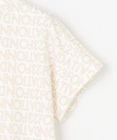 23区GOLF 【WOMEN】【23Fondation/WEB&一部店舗限定】ロゴ総柄 モックネックシャツ