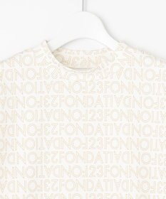 23区GOLF 【WOMEN】【23Fondation/WEB&一部店舗限定】ロゴ総柄 モックネックシャツ