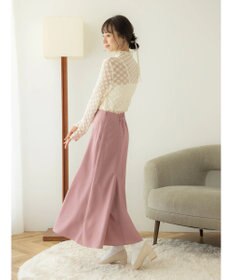 earth music&ecology ハイネックシアーフラワーインナー