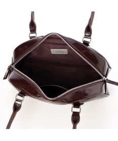 UNBILLION カシュカシュ cachecache / 横長エナメルボストン