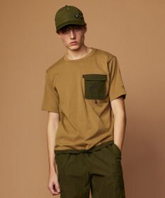 JOSEPH ABBOUD MOUNTAIN 【CREA掲載・テーム ヤルヴィモチーフ・サスティナブル】ビオグレース天竺ｘリップストップTシャツ