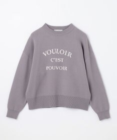 ANY しあわせタッチメッセージニット