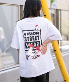 WEGO 【ユニセックス着用ITEM】別注VISIONボックスロゴゴーストスケーターT（SS）