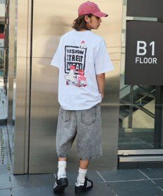 WEGO 【ユニセックス着用ITEM】別注VISIONボックスロゴゴーストスケーターT（SS）