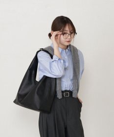 russet 《A4サイズ収納可能》レザーホーボーバッグ L(CE-1654)