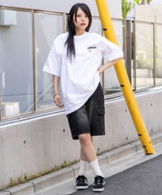 WEGO 【ユニセックス着用ITEM】別注VISIONボックスロゴゴーストスケーターT（SS）