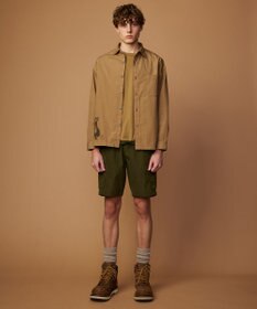 JOSEPH ABBOUD MOUNTAIN 【CREA掲載・テーム ヤルヴィモチーフ・サスティナブル】ビオグレース天竺ｘリップストップTシャツ