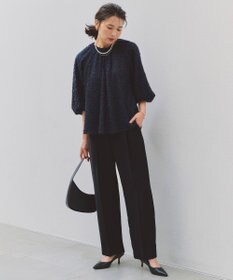 UNFILO L エアリーヤーン ギャザーブラウス